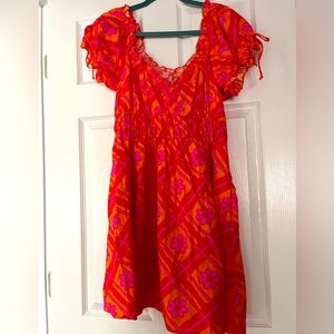 Show me your MuMu Niki mini dress in Malibu Daisy XL